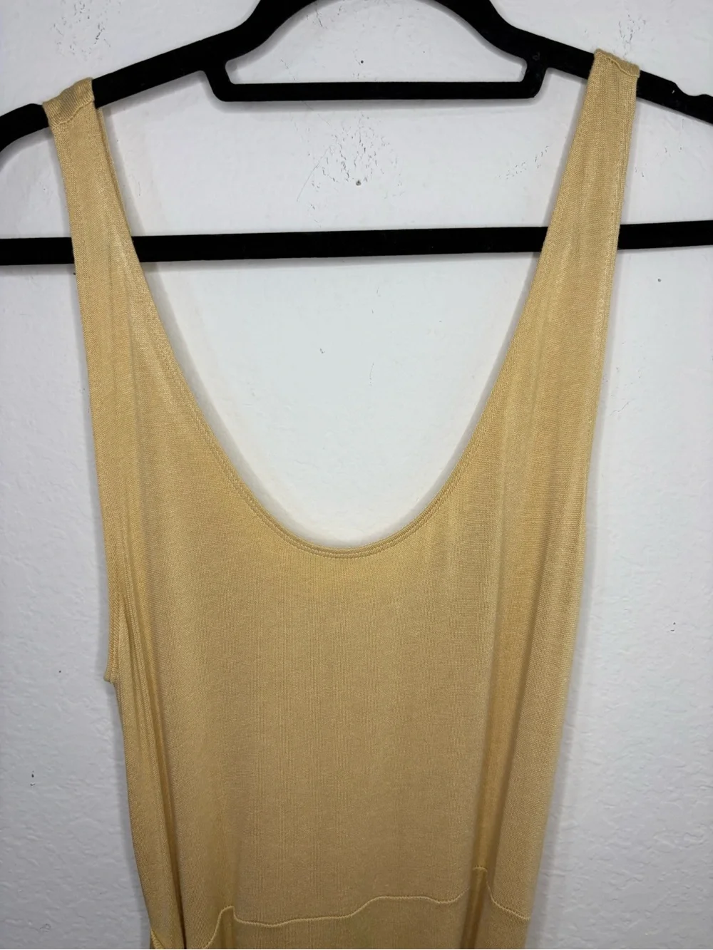 Vince Yellow Scoop Neck Camisole Wrap Dress Rayon size Small